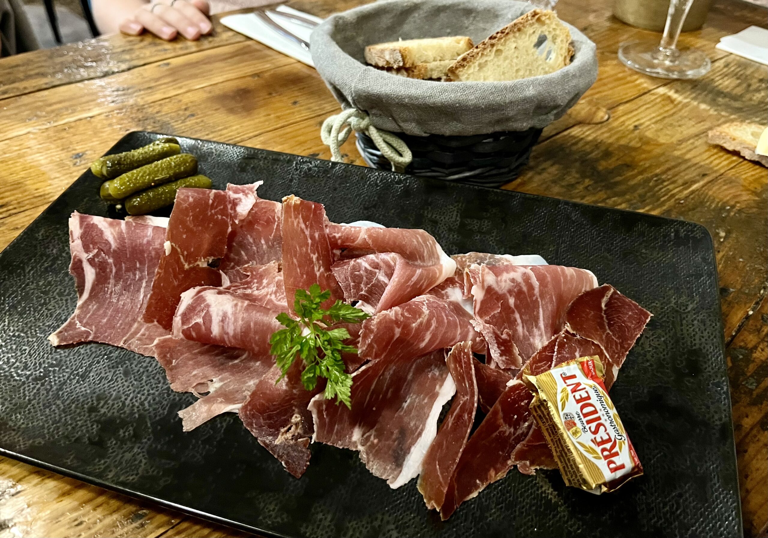 Assiette de jambon cru de Corrèze